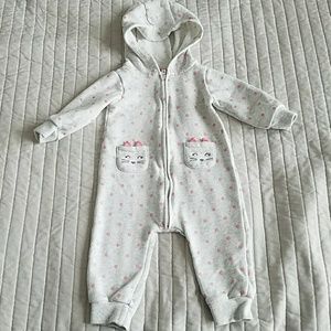 Polka Dot Hooded One Piece